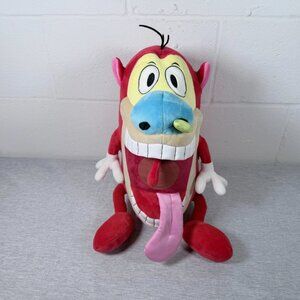 Kidrobot Ren & Stimpy HugMe Shake Action 16 Inch Stimpy Plush